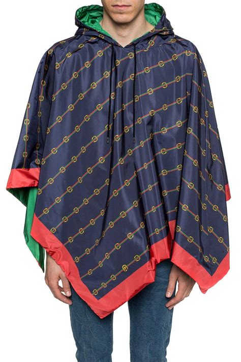 gucci poncho blue